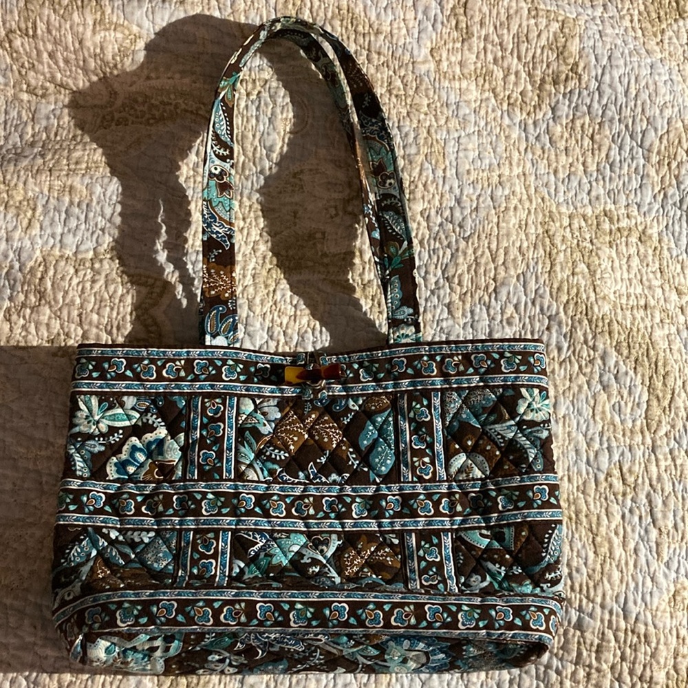 New Vera Bradley shoulder bag - brown and teal